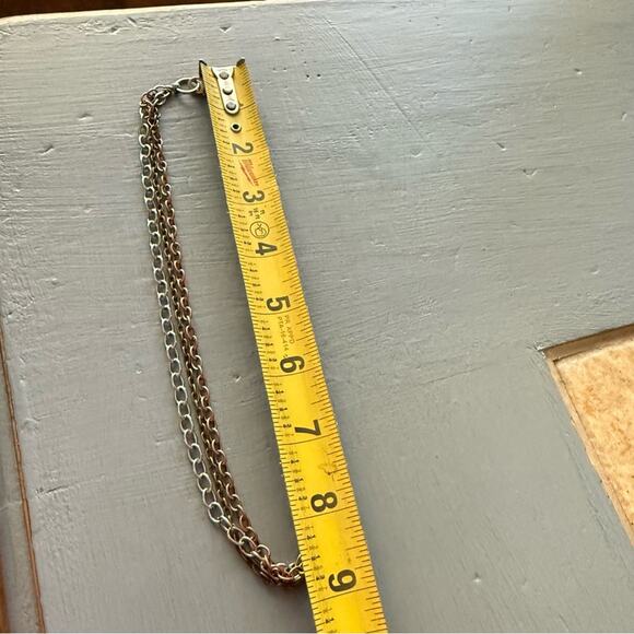 Sabika LIKE Multi Strand Multi Tone Chainlink Necklace - Picture 5 of 9